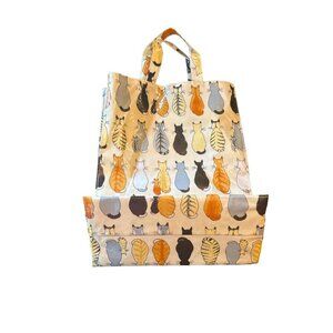 Ulster Weavers Cats Print Foldable Tote Bag With Zip Pocket & Handles